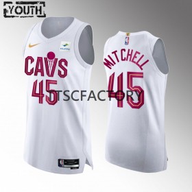 Dres Cleveland Cavaliers Donovan Mitchell 45 Nike 2022-23 Association Edition Bijela Swingman - Dječji
